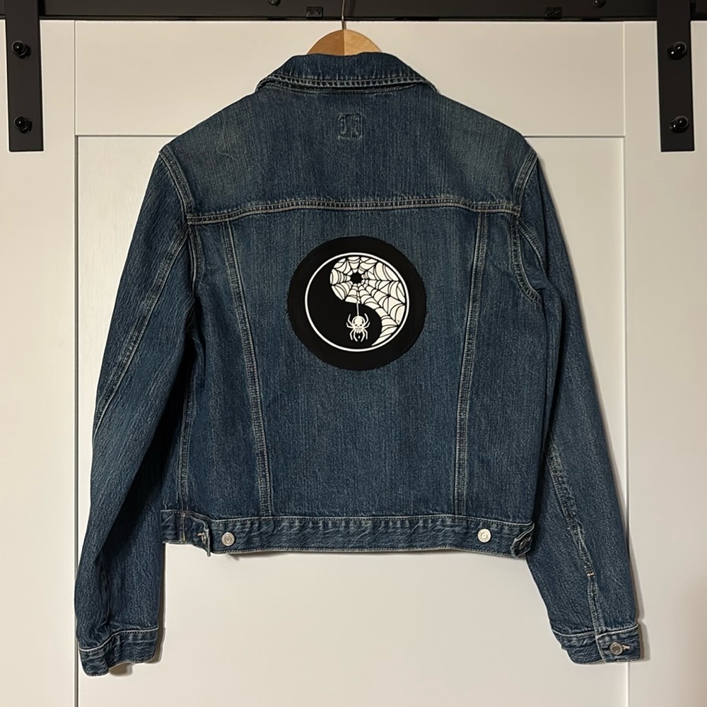 GAP - Denim Jacket - L Skull Spider